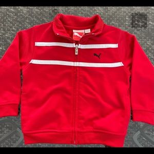 Infants Puma polyester zip up jacket sz 18mo